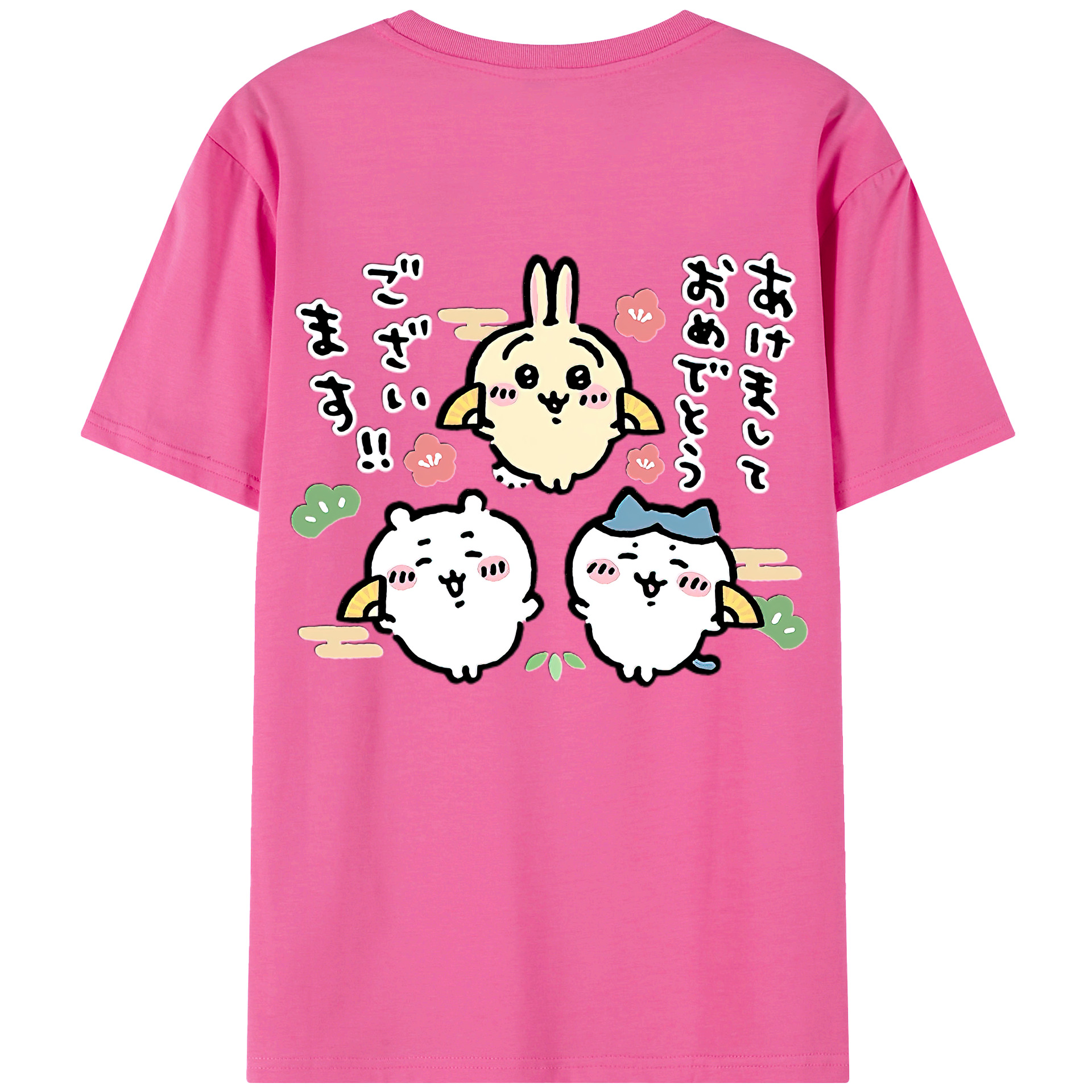 （画像用） ちいかわ ちいかわ Chii-kawa chiikawa レディース半袖Tシャツ(バックプリント)
